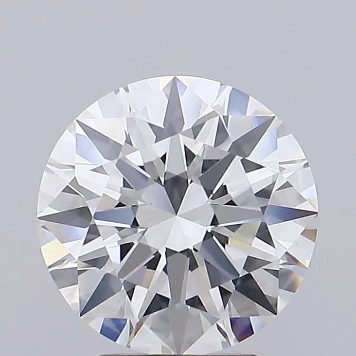 Diamante redondo de 3,50 quilates criado em laboratório (cor F, pureza VS1, lapidação EX, certificado IGI)