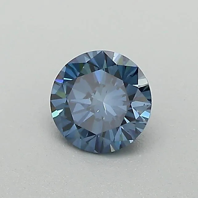 0.36ct Round Lab Grown Diamond (Fancy Deep Blue Colour, VS2 Clarity, VG Cut, IGI Certified)