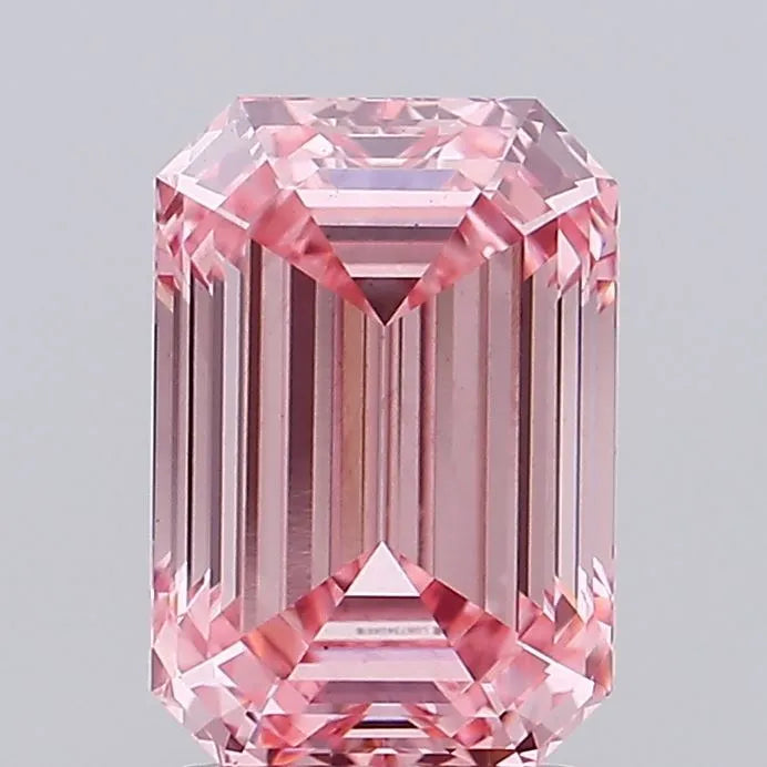 1.84ct Emerald Lab Grown Diamond (Colour Fancy Vivid Pink, Clarity VS1, IGI Certified)