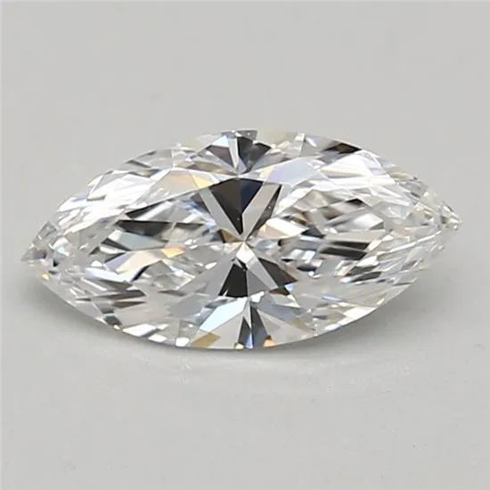 0.59ct Marquise Lab Grown Diamond (Color D, Clarity IF, Cut EX, IGI Certified)