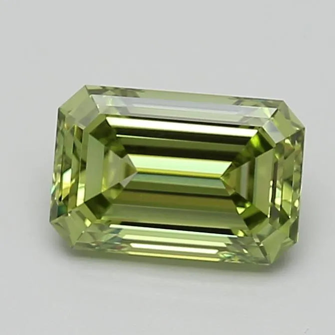 1.45ct Emerald Lab Grown Diamond (Colour Fancy Vivid Green, Clarity VVS2, Cut GD, IGI Certified)