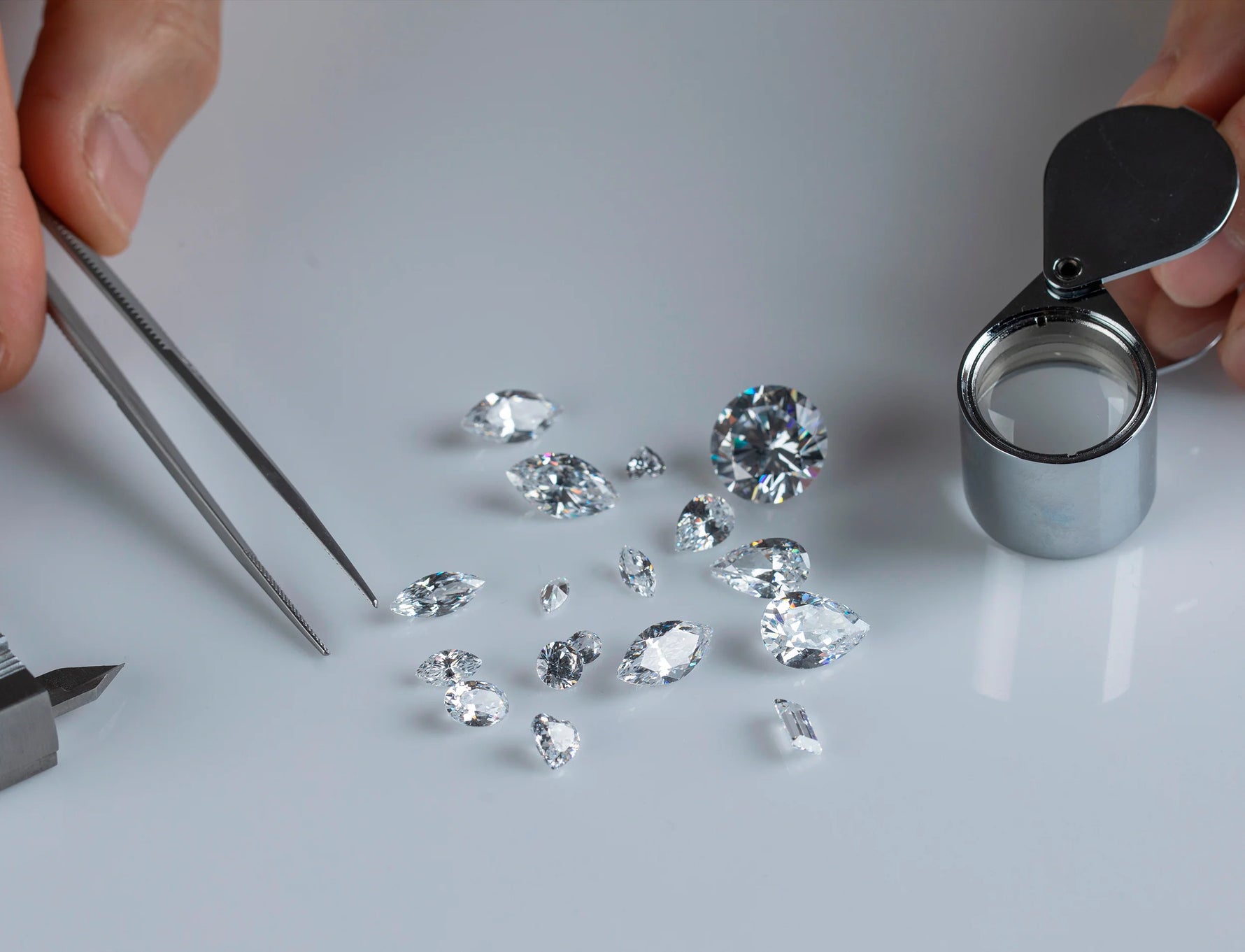 Tipos de diamantes de laboratorio según su método de creación