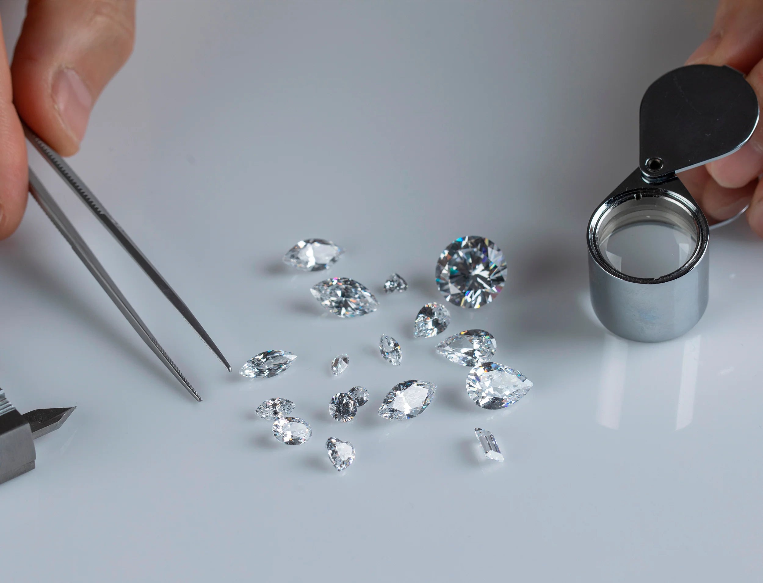 Tipos de diamantes de laboratorio según su método de creación