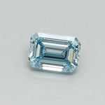 0.31ct Emerald Lab Grown Diamond (Colour Fancy Intense Blue, Clarity VS2, IGI Certified)