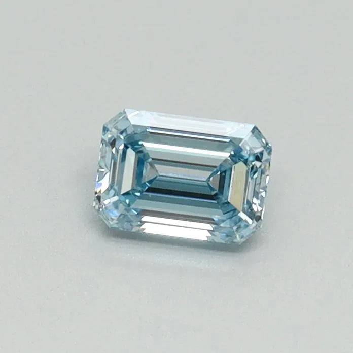 0.31ct Emerald Lab Grown Diamond (Colour Fancy Intense Blue, Clarity VS2, IGI Certified)