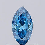 0.31ct Marquise Lab Grown Diamond (Colour Fancy Vivid Blue, Clarity VS1, IGI Certified)