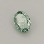 0.31ct Oval Lab Grown Diamond (Colour Fancy Vivid Green, Clarity VVS2, IGI Certified)