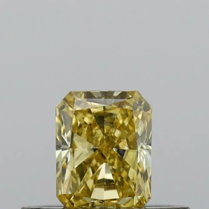 0.31ct Radiant Lab Grown Diamond (Colour Fancy Intense Yellow, Clarity VS2, Cut GD, IGI Certified)