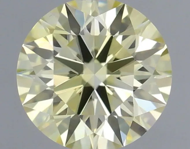 0.33ct Round Lab Grown Diamond (Colour Fancy Light Yellow, Clarity VVS2, Cut ID, IGI Certified)