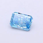0.34ct Radiant Lab Grown Diamond (Colour Fancy Vivid Blue, Clarity VS1, IGI Certified)
