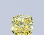 0.36ct Cushion brilliant Lab Grown Diamond (Colour Fancy Intense Yellow, Clarity VS1, IGI Certified)