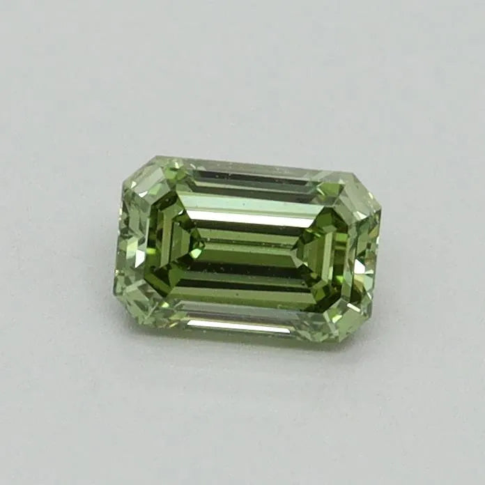 0.37ct Emerald Lab Grown Diamond (Colour Fancy Vivid Green, Clarity VS2, IGI Certified)