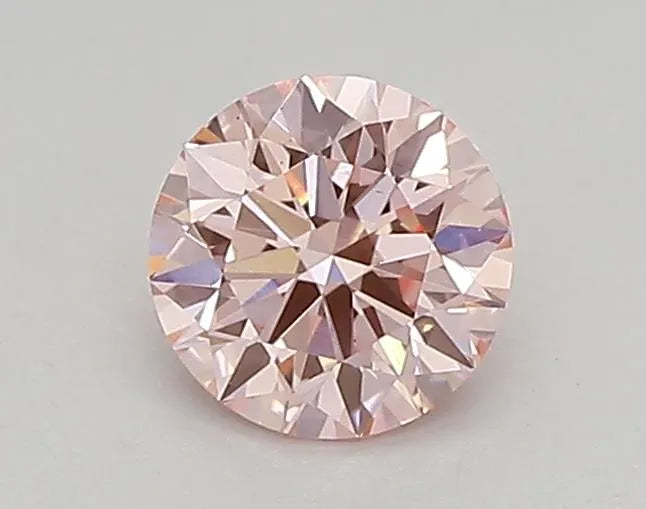 0.37ct Round Lab Grown Diamond (Colour Fancy Intense Pink, Clarity VS1, Cut ID, IGI Certified)