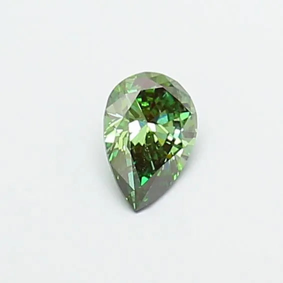 0.39ct Pear Lab Grown Diamond (Colour Fancy Vivid Green, Clarity VS2, IGI Certified)