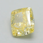 0.51ct Cushion modified Lab Grown Diamond (Colour Fancy Yellow, Clarity VS1, IGI Certified)