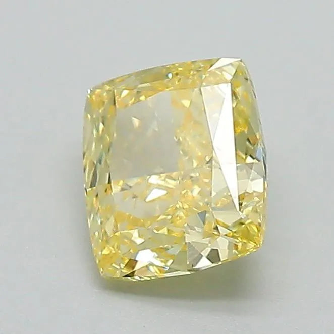 0.51ct Cushion modified Lab Grown Diamond (Colour Fancy Yellow, Clarity VS1, IGI Certified)