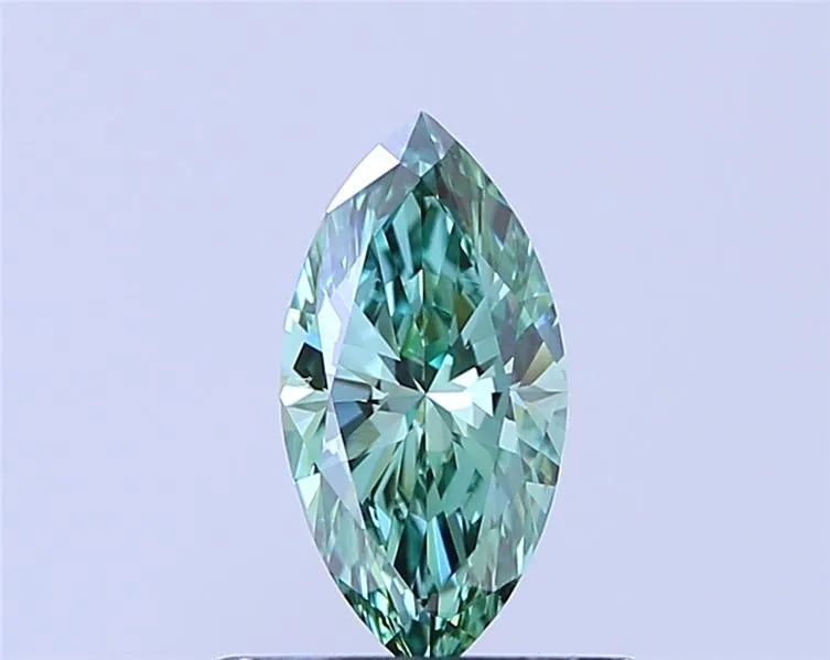 0.55ct Marquise Lab Grown Diamond (Colour Fancy Vivid Green, Clarity VVS2, IGI Certified)