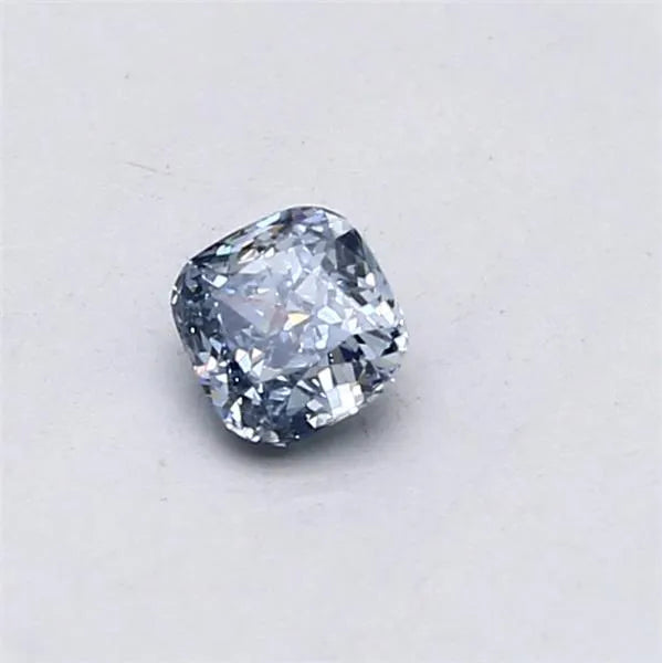 Diamante da 0,30 ct, taglio cuscino modificato, creato in laboratorio (Fancy Blue, Purezza VS2, IGI)