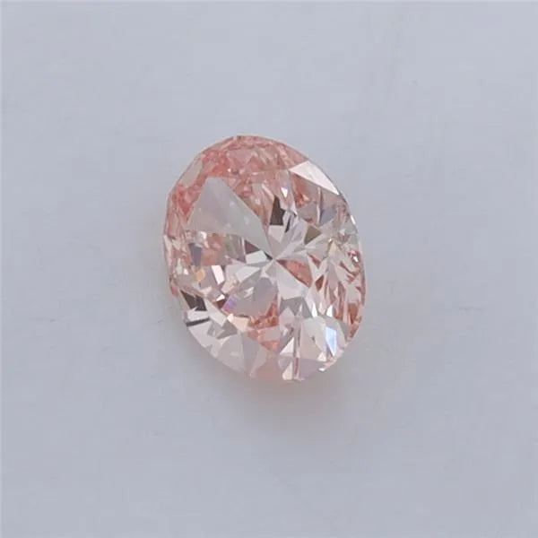 Diamante Oval Criado em Laboratório de 0,33 quilates (Cor Rosa Intenso Fantasia, Pureza VS1, Certificado IGI)