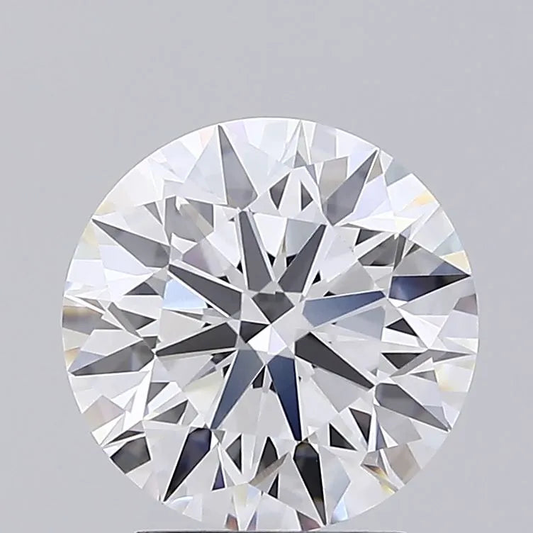 Diamante redondo cultivado em laboratório de 3,02 ct (cor F, pureza VVS1, identificação de corte, certificado pelo IGI)