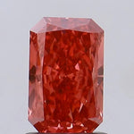 1.01ct Radiant Lab Grown Diamond (Colour Fancy Vivid Red, Clarity VS1, IGI Certified)