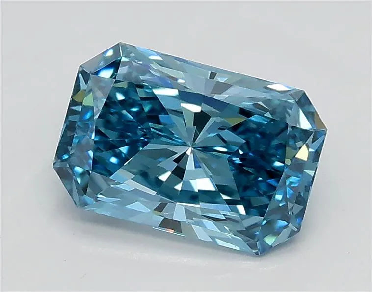 1.04ct Radiant Lab Grown Diamond (Colour Fancy Vivid Blue, Clarity VS1, IGI Certified)