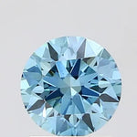 1.05ct Round Lab Grown Diamond (Colour Fancy Vivid Blue, Clarity VS1, Cut ID, IGI Certified)