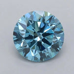 1.06ct Round Lab Grown Diamond (Colour Fancy Vivid Blue, Clarity VS1, Cut ID, IGI Certified)