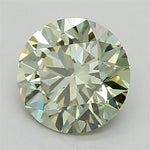 1.07ct Round Lab Grown Diamond (Colour Fancy Green, Clarity VVS1, Cut ID, IGI Certified)