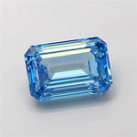 1.35ct Emerald Lab Grown Diamond (Colour Fancy Vivid Blue, Clarity VVS2, IGI Certified)