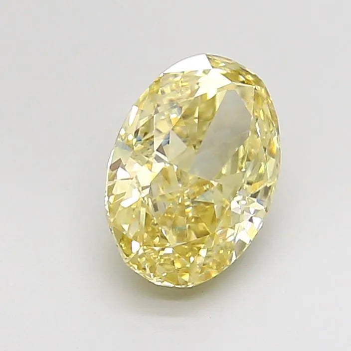 1.40ct Oval Lab Grown Diamond (Colour Fancy Intense Yellow, Clarity VVS2, IGI Certified)