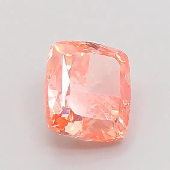 1.51ct Cushion modified Lab Grown Diamond (Colour Fancy Vivid Pink Orange, Clarity VS1, IGI Certified)