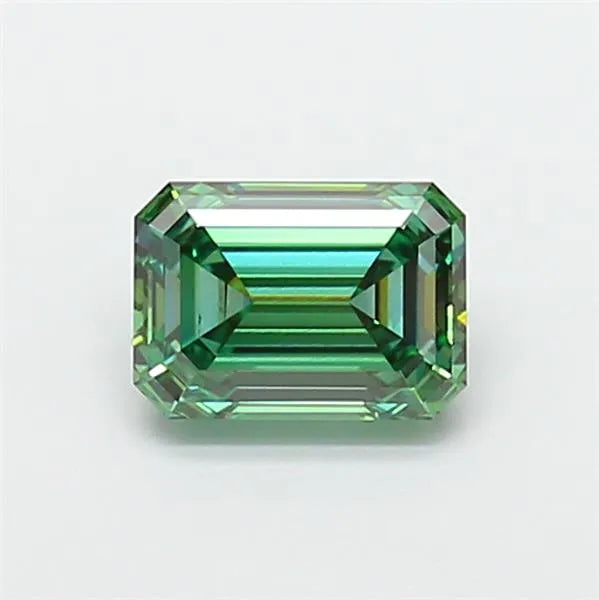 1.55ct Emerald Lab Grown Diamond (Colour Fancy Vivid Green, Clarity VVS2, IGI Certified)