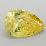 1.56ct Pear Lab Grown Diamond (Colour Fancy Vivid Yellow, Clarity VS2, GIA Certified)