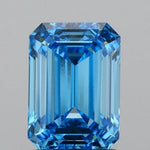 1.60ct Emerald Lab Grown Diamond (Colour Fancy Vivid Blue, Clarity VVS1, IGI Certified)