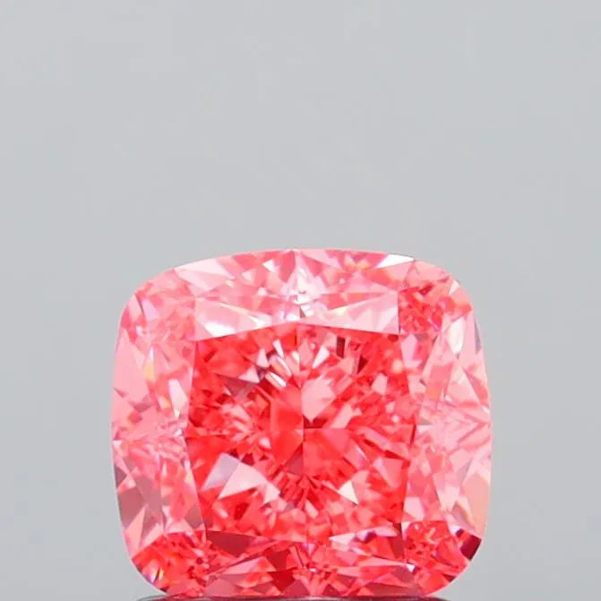 1.82ct Cushion modified Lab Grown Diamond (Colour Fancy Vivid Pink, Clarity VVS1, IGI Certified)