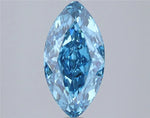 1.96ct Marquise Lab Grown Diamond (Colour Fancy Vivid Blue, Clarity VS1, IGI Certified)
