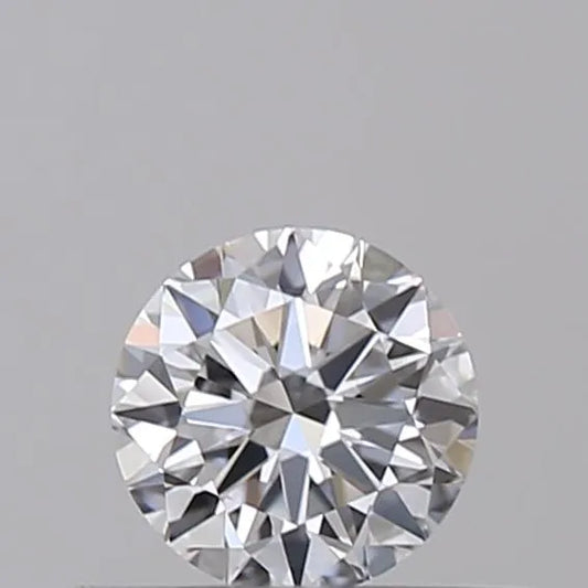 Diamante rotondo da 0,30 ct coltivato in laboratorio (colore D, purezza VVS2, taglio EX, certificato IGI)