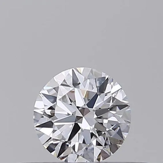 Diamante rotondo da 0,30 ct coltivato in laboratorio (colore D, purezza VVS2, taglio EX, certificato IGI)