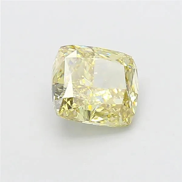 2.02ct Cushion modified Lab Grown Diamond (Colour Fancy Yellow, Clarity VVS2, IGI Certified)