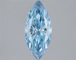 2.03ct Marquise Lab Grown Diamond (Colour Fancy Vivid Blue, Clarity VS1, IGI Certified)