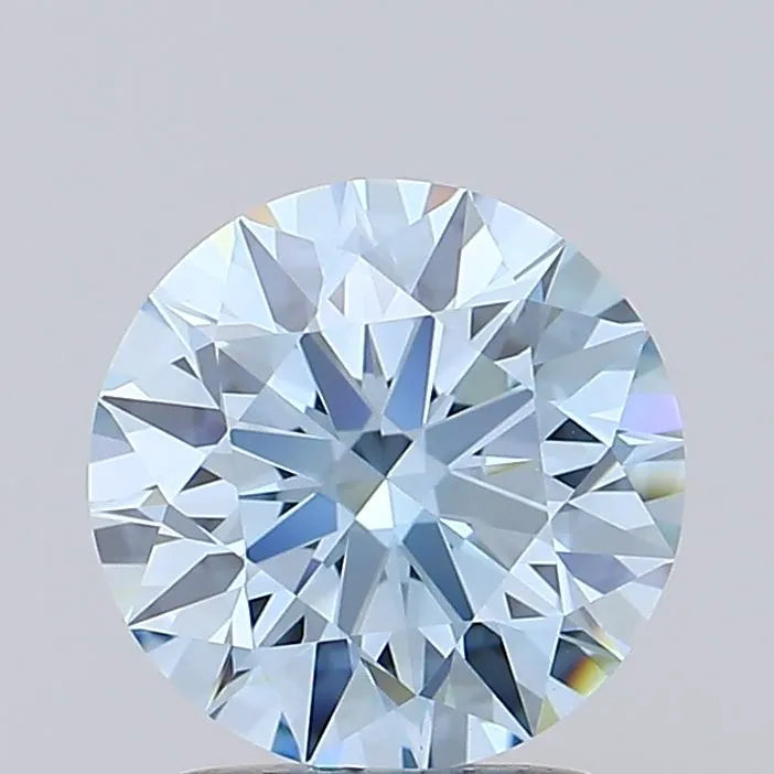 2.18ct Round Lab Grown Diamond (Colour Fancy Intense Blue, Clarity IF, Cut ID, IGI Certified)