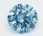 2.36ct Round Lab Grown Diamond (Colour Fancy Vivid Blue, Clarity VVS2, Cut ID, IGI Certified)