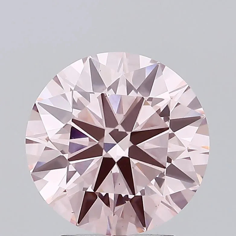 2.50ct Round Lab Grown Diamond (Colour Fancy Intense Pink, Clarity VS1, Cut ID, IGI Certified)