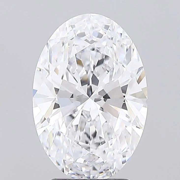 2.86ct Oval Lab Grown Diamond (Colour D, Clarity VVS1, IGI Certified)