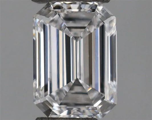 Diamante smeraldo da 0,30 ct coltivato in laboratorio (colore D, purezza VS1, certificato IGI)