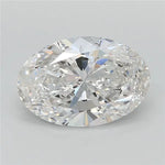 3.00ct Oval Lab Grown Diamond (Colour G, Clarity VS2, IGI Certified)