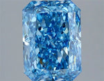 3.01ct Radiant Lab Grown Diamond (Colour Fancy Vivid Blue, Clarity VVS2, IGI Certified)