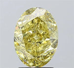 3.03ct Oval Lab Grown Diamond (Colour Fancy Light Yellow, Clarity VS1, IGI Certified)
