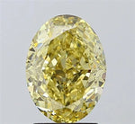 3.03ct Oval Lab Grown Diamond (Colour Fancy Yellow, Clarity VS1, IGI Certified)